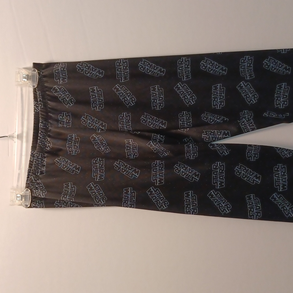 Star War pants straight leg black with star wars all over the pants loungewear